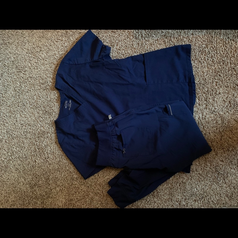 Navy Blue scrub set